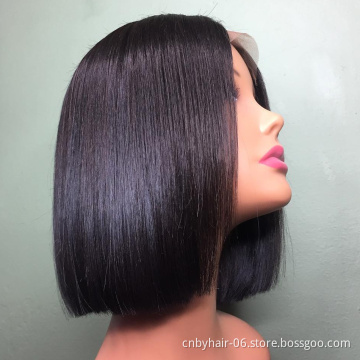 Free Shipping Brazilian Human Hair Short Bob Lace Front Wigs,Short 8 Inch Natural Virgin Hair Human Lace Wigs Bob Wigs